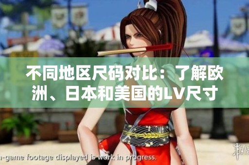 不同地区尺码对比：了解欧洲、日本和美国的LV尺寸差异